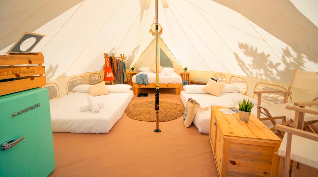 Tent interior - Camping Kampaoh