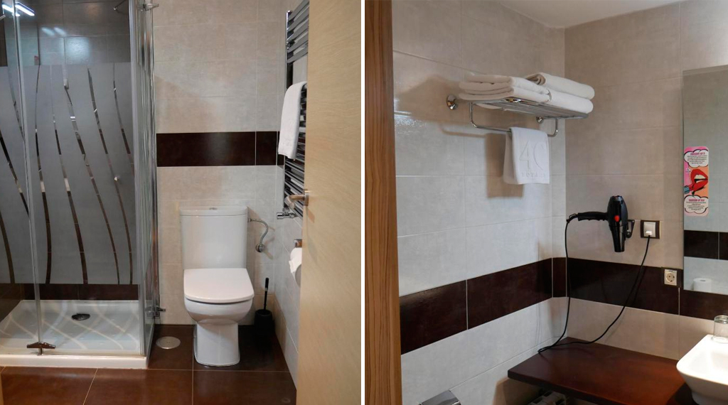 Baño completo del Hostal 4C