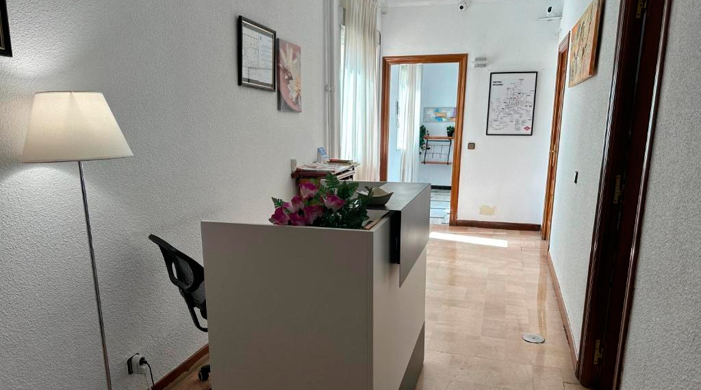 Zona de recepción del Hostal Arrate